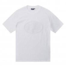 Embossed printing Round Shirts_White (Men)