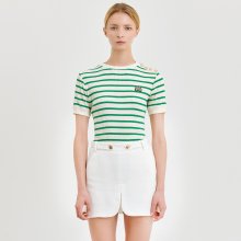 Stripe Round Shirts_Green
