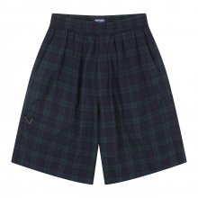 [P X JAMESON] CHECK SET-UP HALF PANTS DARK GREEN_FP2WP60U