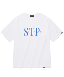 SP 세리프 STP 로고 티셔츠-화이트
