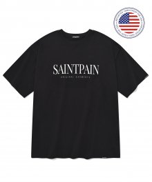 SP 세리프 로고 티셔츠-블랙