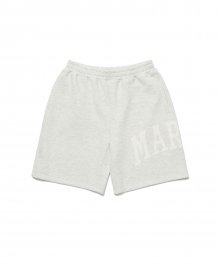 BIG LOGO GRAPHIC SHORTS MELANGE GREY