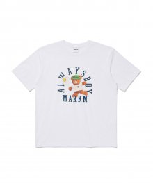 TENNIS BEAR GRAPHIC T-SHIRT WHITE