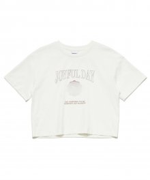 (W) VINTAGE GRAPHIC CROP T-SHIRT WHITE