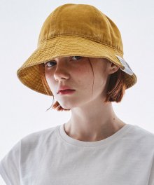 OVER FIT PG MUSTARD BUCKET HAT