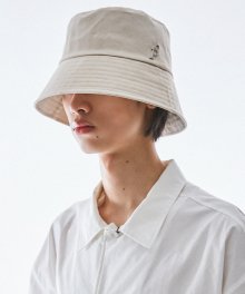 OVER FIT SP BEIGE BUCKET HAT