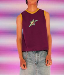 YB COLOR STAR SLEEVELESS_PURPLE