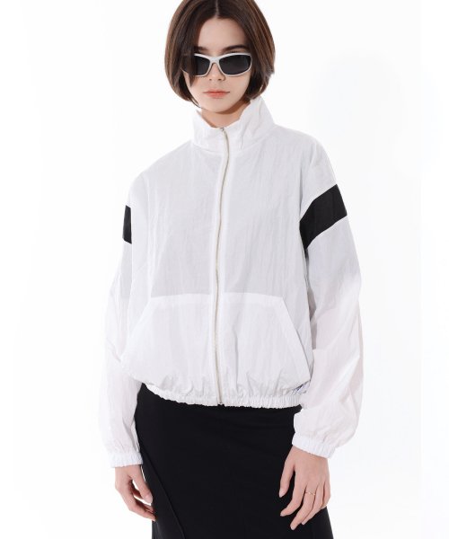 SHIMMERING NYLON TRACK куртка (IVORY)