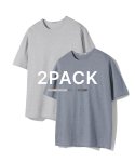 [2PACK] 유로피안 U넥 반팔 티셔츠 세트