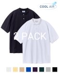 굿라이프웍스(GLW) [패키지] 오버사이즈 코튼 피케 하프 티셔츠-8컬러