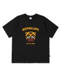 로얄라이프(ROYALLIFE) RL2001 로얄 타이거 반팔 티셔츠 - 블랙