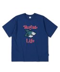 로얄라이프(ROYALLIFE) RL2002 로얄 샤크 반팔 티셔츠 - 블루
