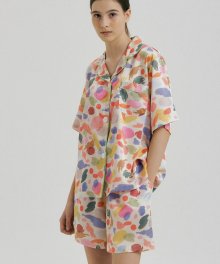 (w) Paint Short Pajama Set