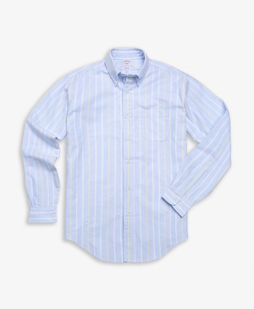 브룩스 브라더스(BROOKS BROTHERS) BB_프라이데이 포플린 아카이브 스트라이프 스포츠 셔츠 (라이트 블루) (34996345) - 159,000 | 무신사... 