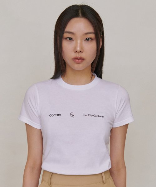 GOCORI - GCR LOGO T-SHIRTS logo t-shirt cropped t-shirt