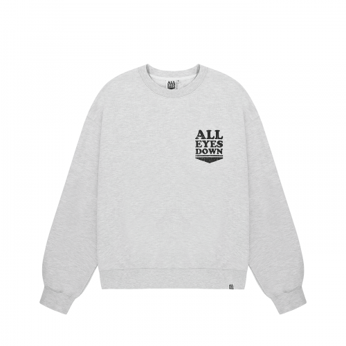 올아이즈다운(ALL EYES DOWN) CRACK LOGO SWEATSHIRTS(L/Melange) - 사이즈 & 후기 | 무신사