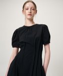 에트몽(ETMON) Waist Pintuck Dress, Black