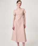 에트몽(ETMON) Heart Neck Strap Dress, Pink
