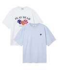 [2PACK]테니스 클럽 그레픽 or 레터링 숏 슬리브 티셔츠