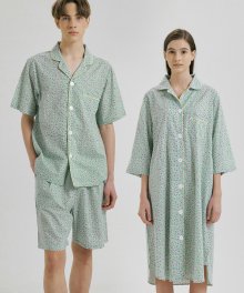 (couple) Aroma Short Pajama Set + 3/4 Sleeve Lounge Shirt