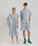 조스라운지(JO'S LOUNGE) (couple) Mont Blanc Short Pajama Set + One-piece