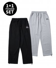 BASIC WIDE SWEATPANTS 1+1 PACKAGE