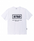 STSD 로고 후로피 반팔 티셔츠 화이트