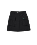 Women mini cargo skirts [black]