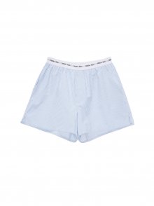 COMFORT PAJAMA STRIPE SHORTS IN SKY