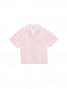 COMFORT PAJAMA STRIPE SHIRT IN SALMON