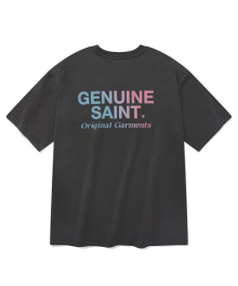 SP G SAINT 로고 티셔츠-차콜 그린레드
