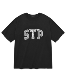 SP STP 로고 티셔츠-블랙