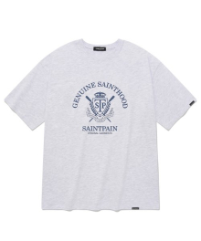 SP 로잉 팀 로고 티셔츠-애쉬 멜란지