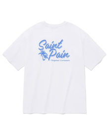 SP 세인트 팜 트리 티셔츠-화이트 블루