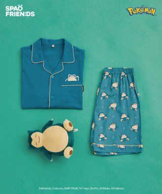 스파오(SPAO) (포켓몬) 자 이제 시작이야 내꿈을 잠옷(GREEN)_SPPPD25U10