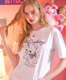 MF FAIRY CAT TEE-WHITE