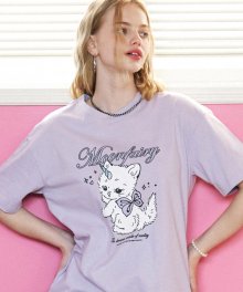 MF FAIRY CAT TEE-LAVENDER