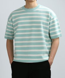 tour stripe knit [7g half] (mint)