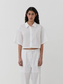 SOLID CROP SHIRTS (WHITE)