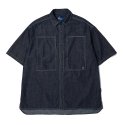 DENIM SET-UP HALF SHIRTS INDIGO_FP2WR51U