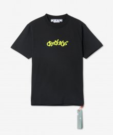 로고 반소매 티셔츠 - 블랙 / OMAA027S23JER0061050