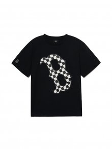 체커보드 티셔츠 BOS (Black)