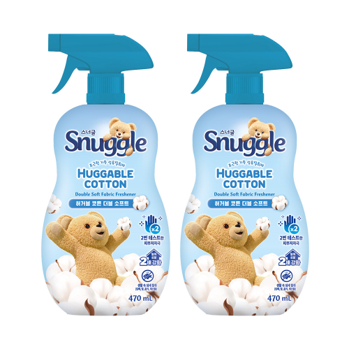 스너글(snuggle) 섬유탈취제 허거블 코튼 470ml 2개