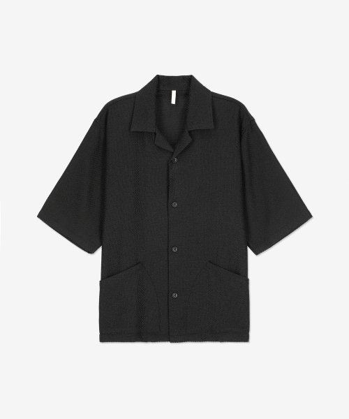 MUSINSA公式 | SUNFLOWER Coco SS Shirt - Black / 1162999