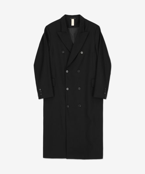 MUSINSA | SUNFLOWER Men's Long Coat - Black / 4107999