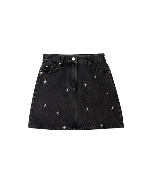 Star denim 2025 black skirt