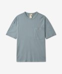 텐씨(TEN-C) 남성 체스트 포켓 반소매 티셔츠 - 그레이 / 23CTCUH02089923