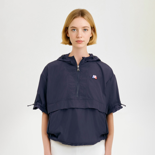 Hoody Anorak Jumper_Navy