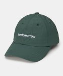 톰투머로우(TOMTOMORROW) nylon signature logo ball cap [deep green]