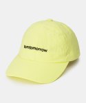 톰투머로우(TOMTOMORROW) nylon signature logo ball cap [lemon yellow]
